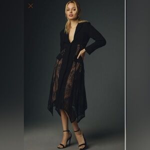 Anthropologie Lace Twofer Blazer Midi Dress ⚜️